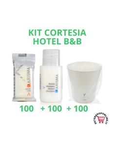 KIT Karisma SAPONETTA + SHAMPODOCCIA HOTEL 100 + 100 + 100 BICCHIERI