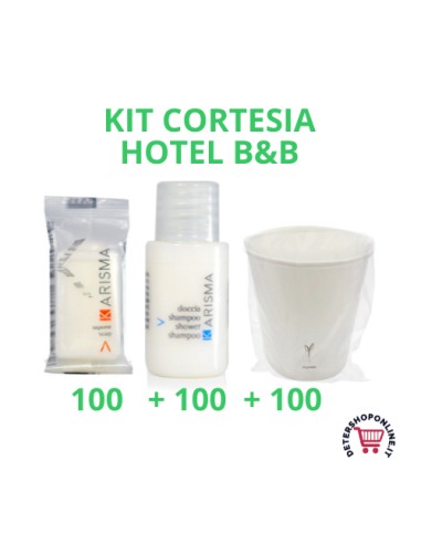 KIT Karisma SAPONETTA + SHAMPODOCCIA HOTEL 100 + 100 + 100 BICCHIERI