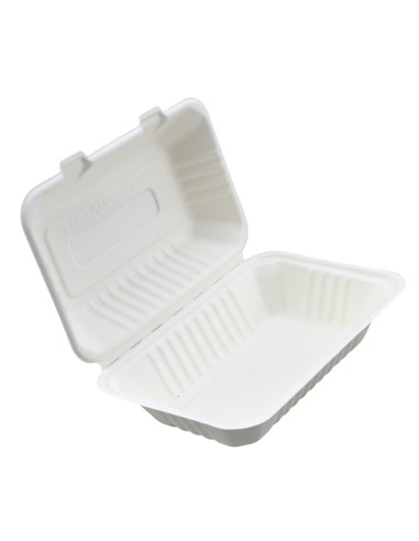 Contenitore Box HAMBURGER 600 ML. 23X15X8 POLPA DI CELLULOSA CONF. 125 PEZZI