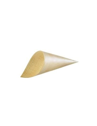 Cono in legno bamboo finger food pz.50